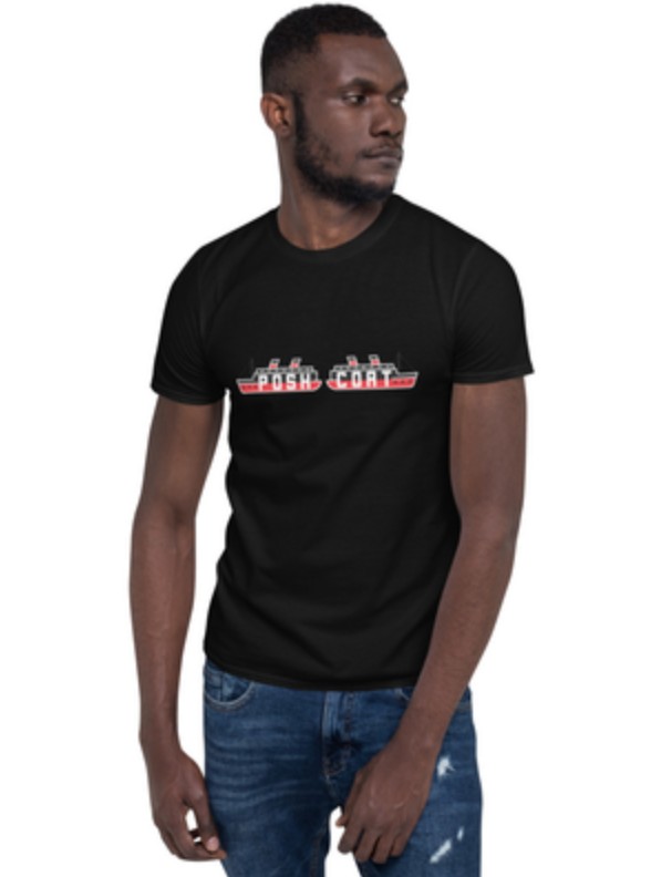 Posh Ships t-shirt - Colour on Black